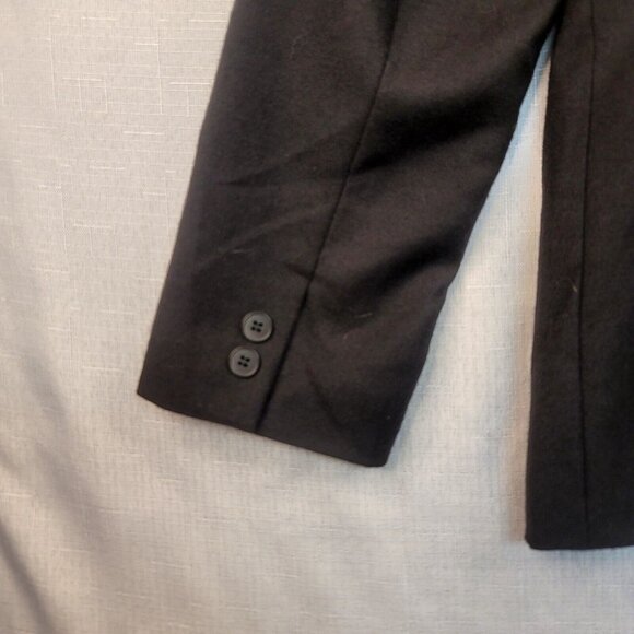 Chadwicks Womens Black 100% Wool Career Blazer Jacket Size 16 Classic Staple - Picture 5 of 10